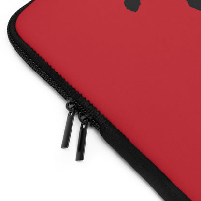 Laptop Sleeve: Skateboarding Dark Red