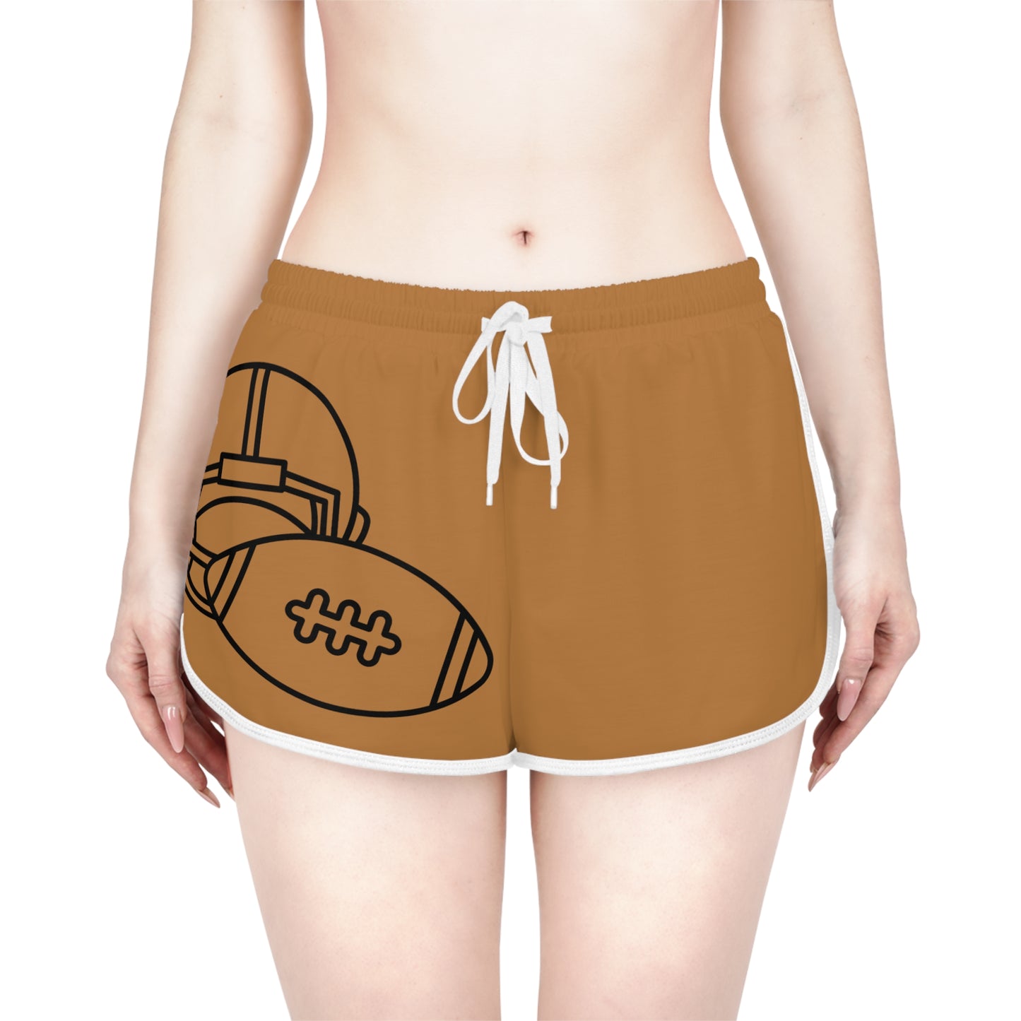 Women's Relaxed Shorts: Football Lite Brown