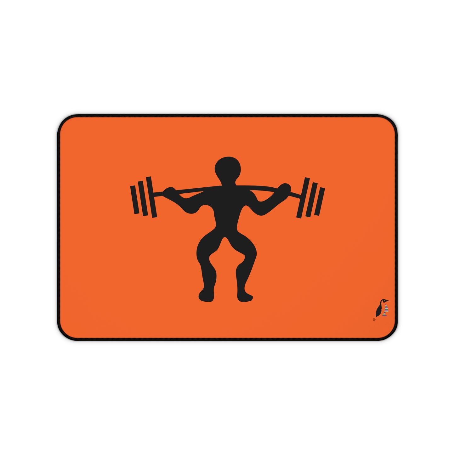 Desk Mat: Weightlifting Orange