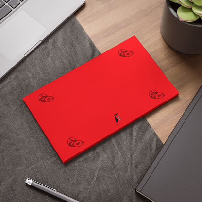 Post-it® Note Pads: Football Red