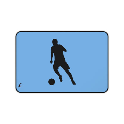 Desk Mat: Soccer Lite Blue