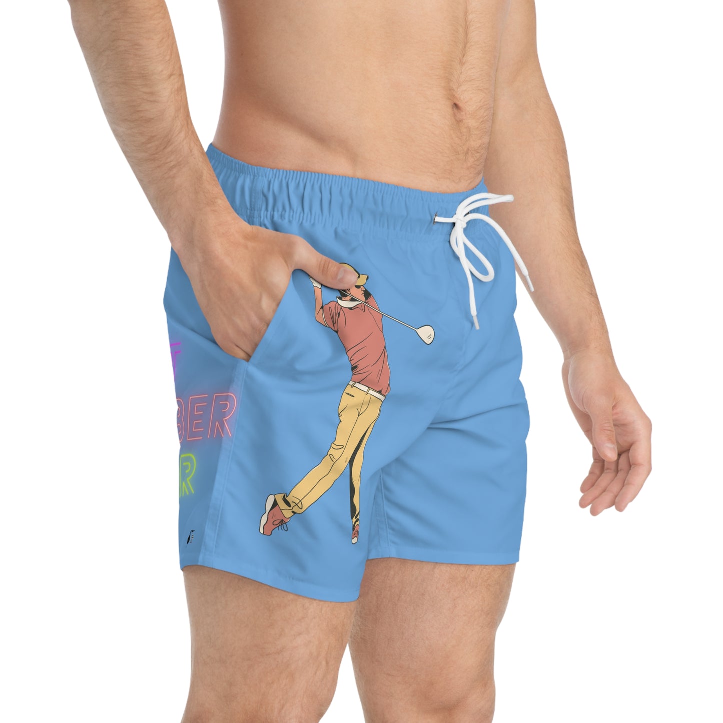 Swim Trunks: Golf Lite Blue