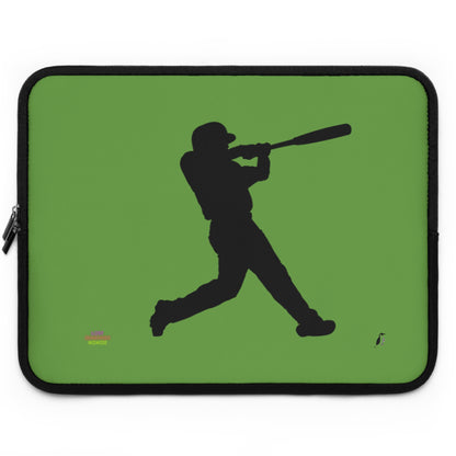 Laptop Sleeve: Baseball Green