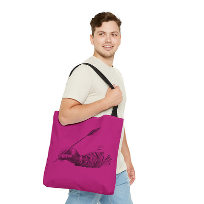 Tote Bag: Writing Pink