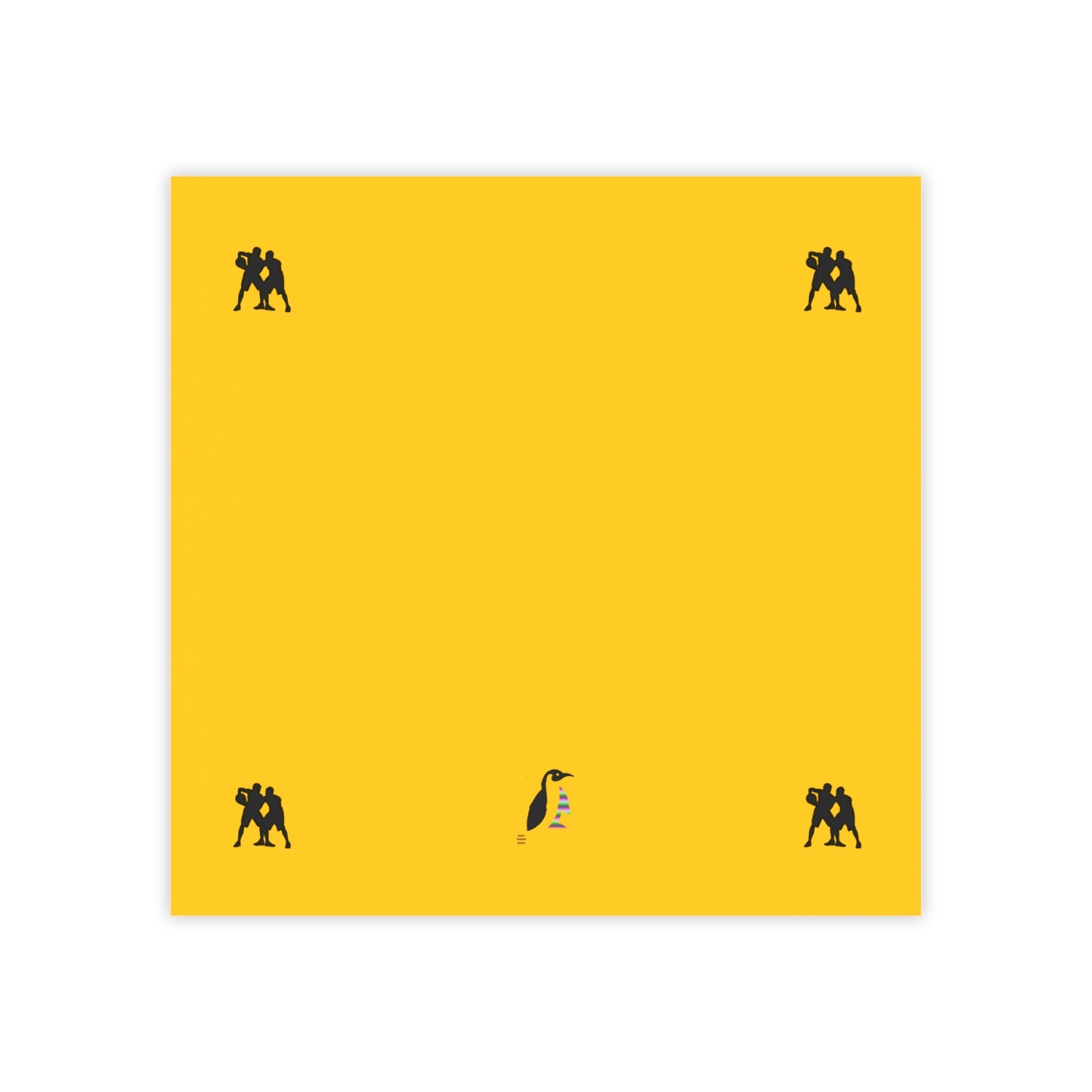 Post-it® Note Pads: Basketball Yellow