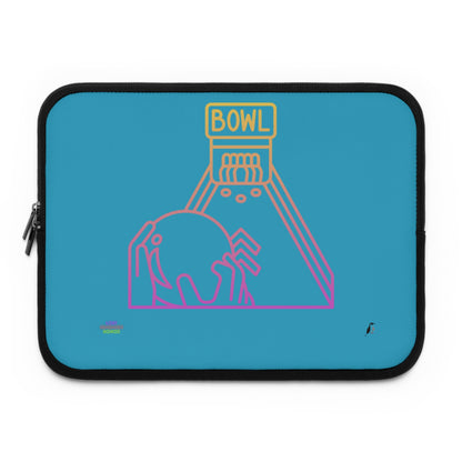 Laptop Sleeve: Bowling Turquoise