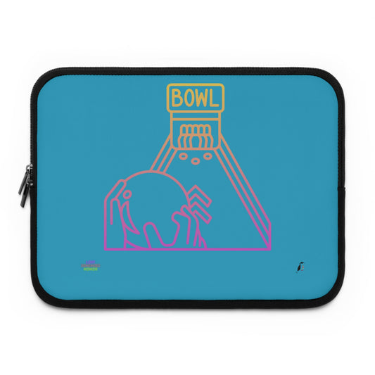 Laptop Sleeve: Bowling Turquoise