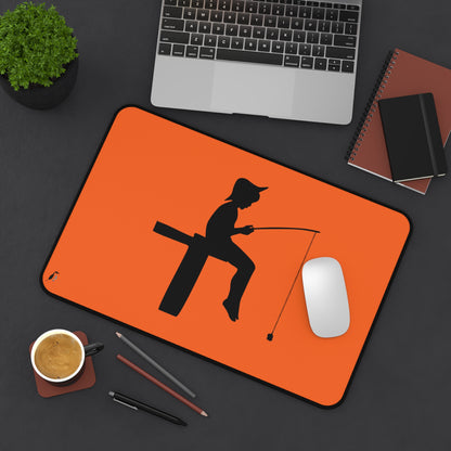 Desk Mat: Fishing Orange