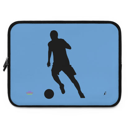 Laptop Sleeve: Soccer Lite Blue