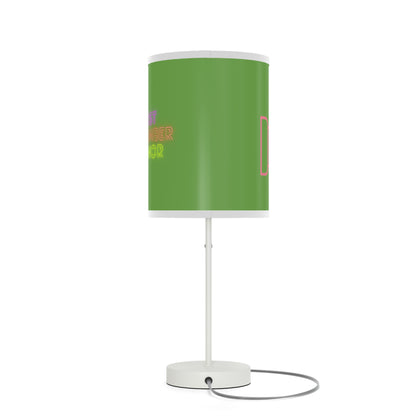 Lamp on a Stand, US|CA plug: Fight Cancer Green