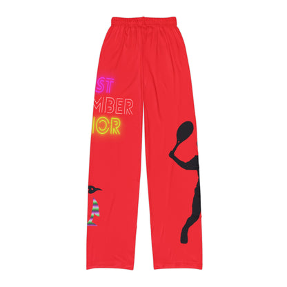 Kids Pajama Pants: Tennis Red