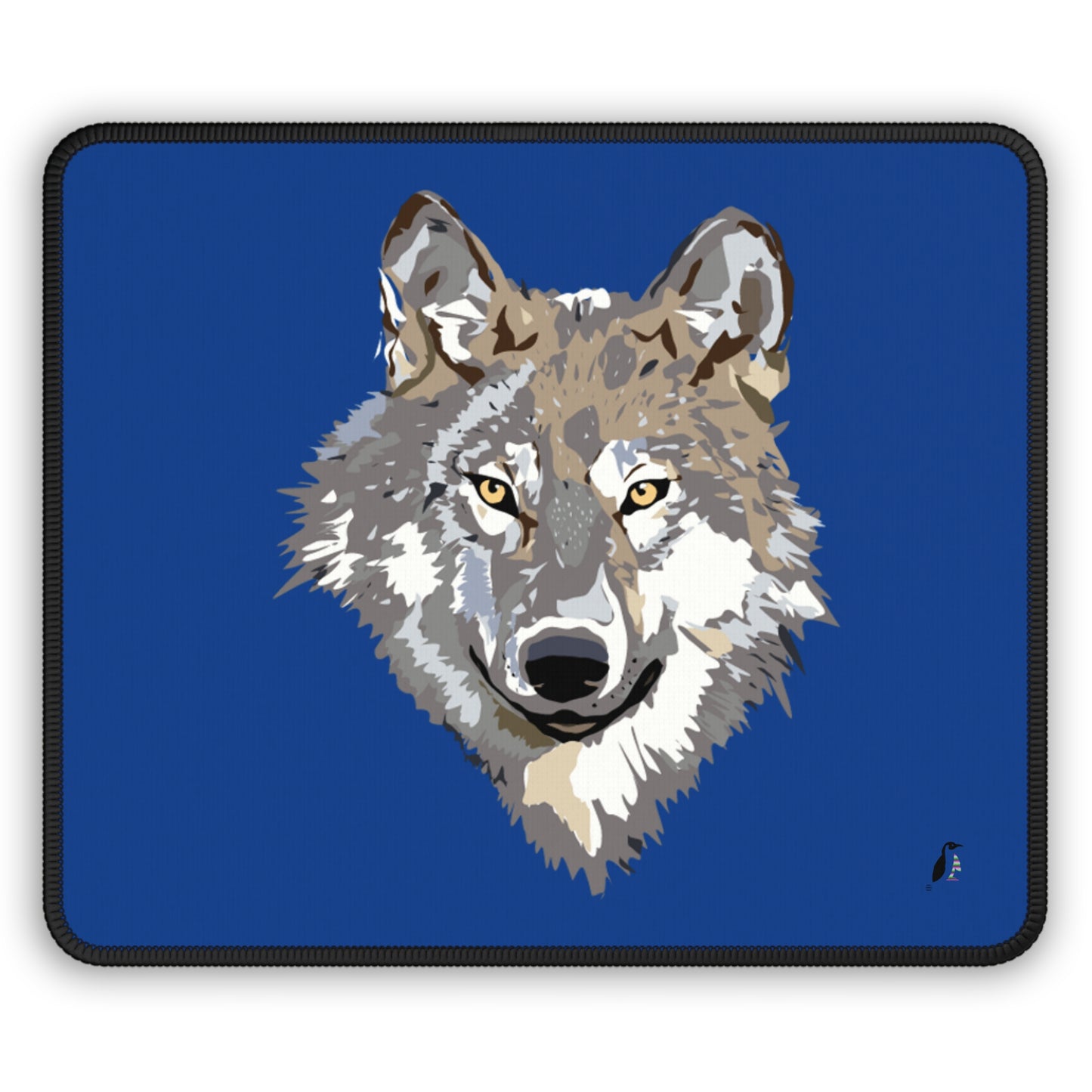 Gaming Mouse Pad: Wolves Dark Blue