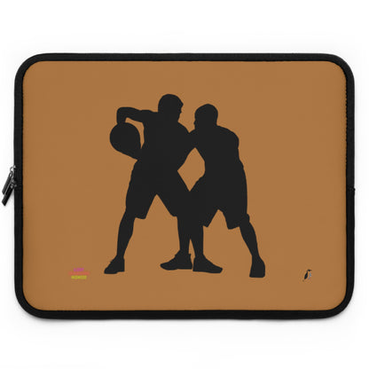 Laptop Sleeve: Basketball Lite Brown