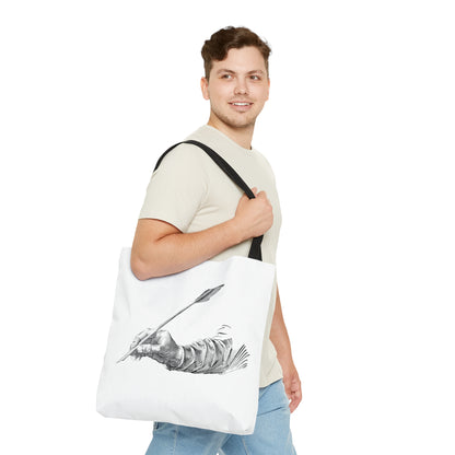 Tote Bag: Writing Lite Grey