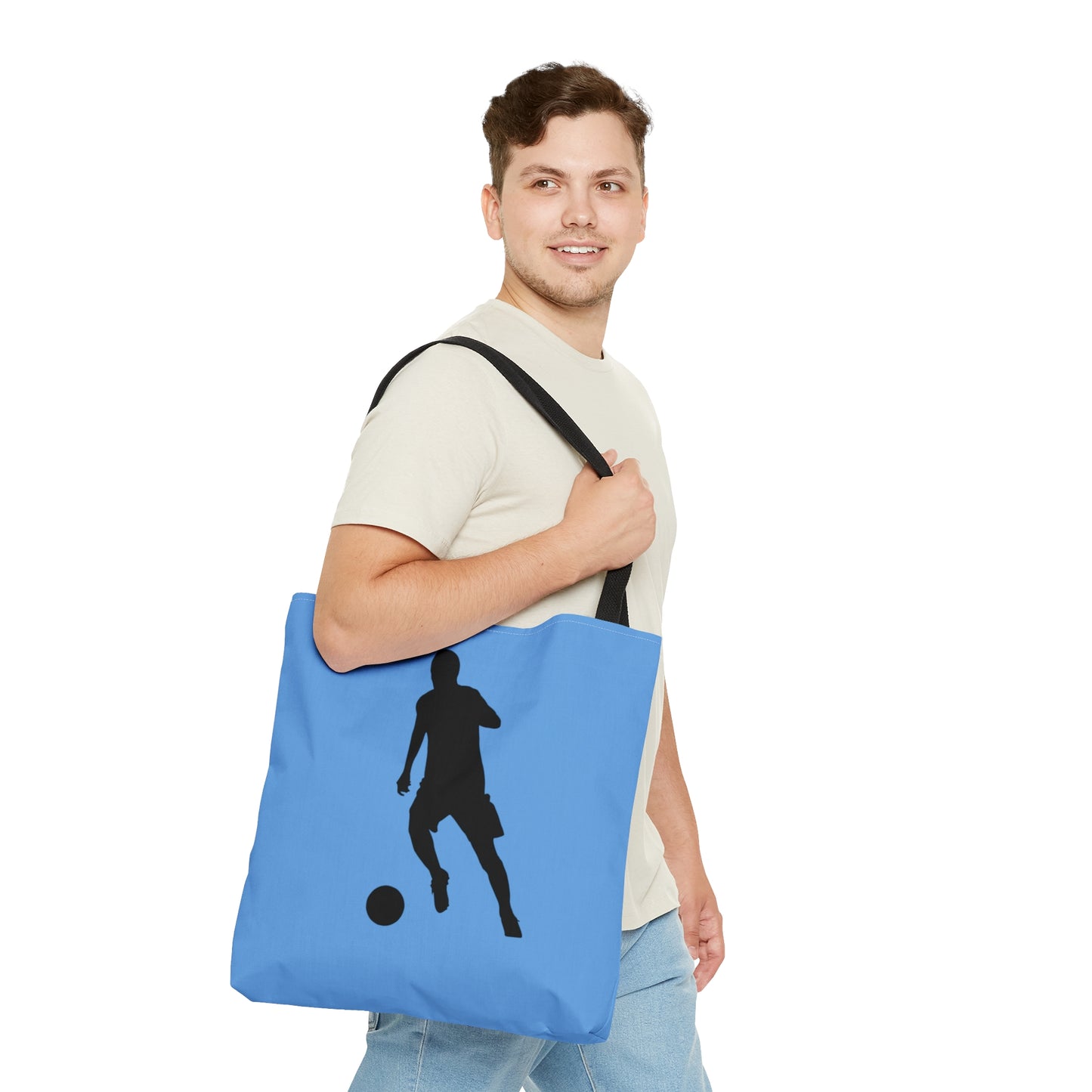 Tote Bag: Soccer Lite Blue