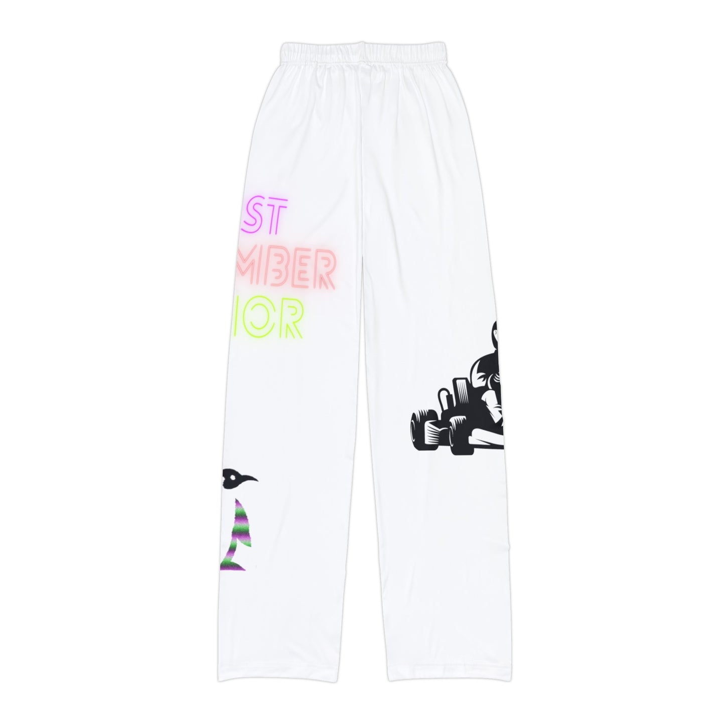 Kids Pajama Pants: Racing White