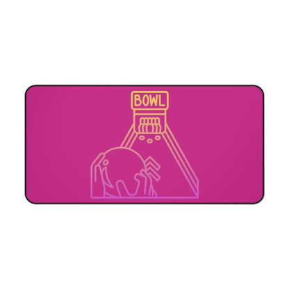 Desk Mat: Bowling Pink