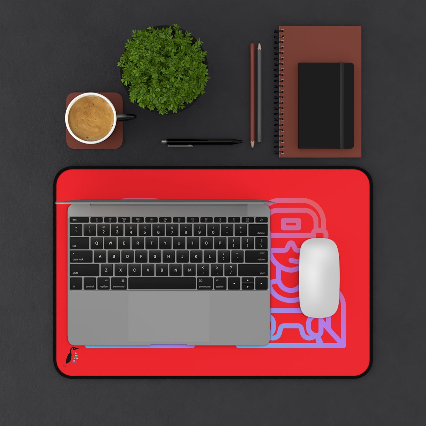 Desk Mat: Gaming Red