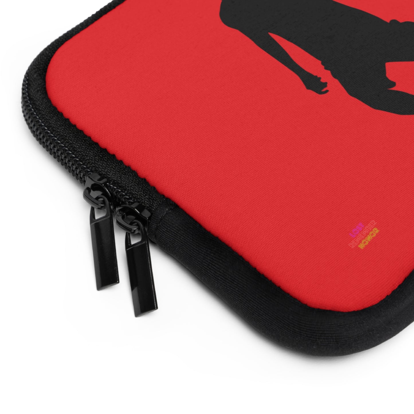 Laptop Sleeve: Soccer Red