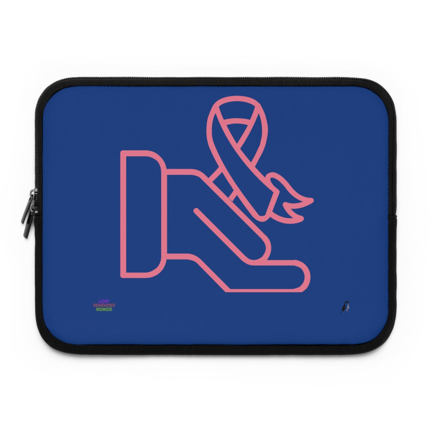 Laptop Sleeve: Fight Cancer Dark Blue