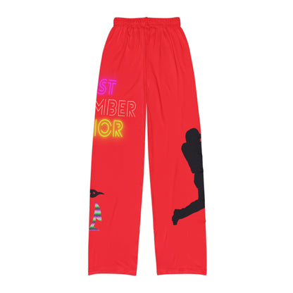 Pajama na pantalon ng mga bata: Baseball Red