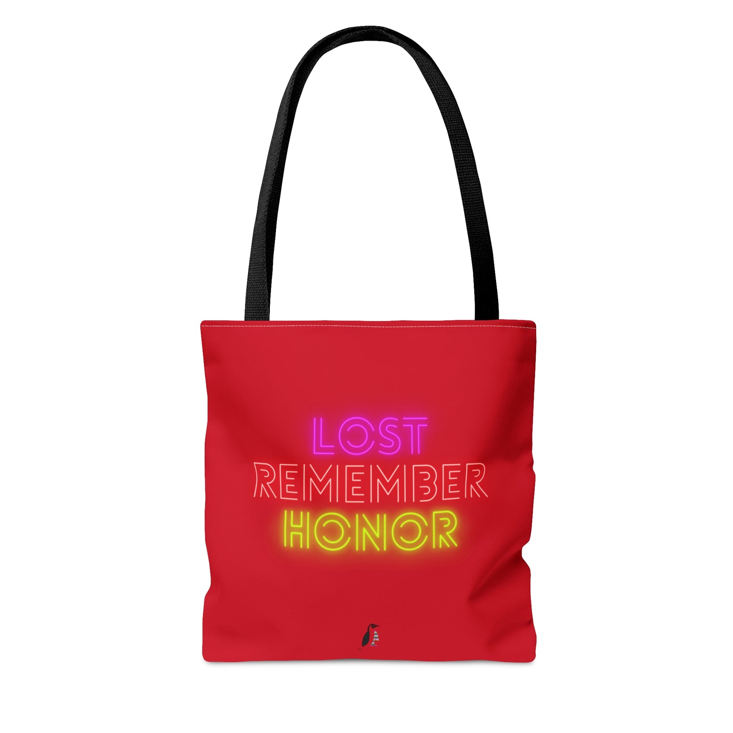 Tote Bag: Wolves Dark Red