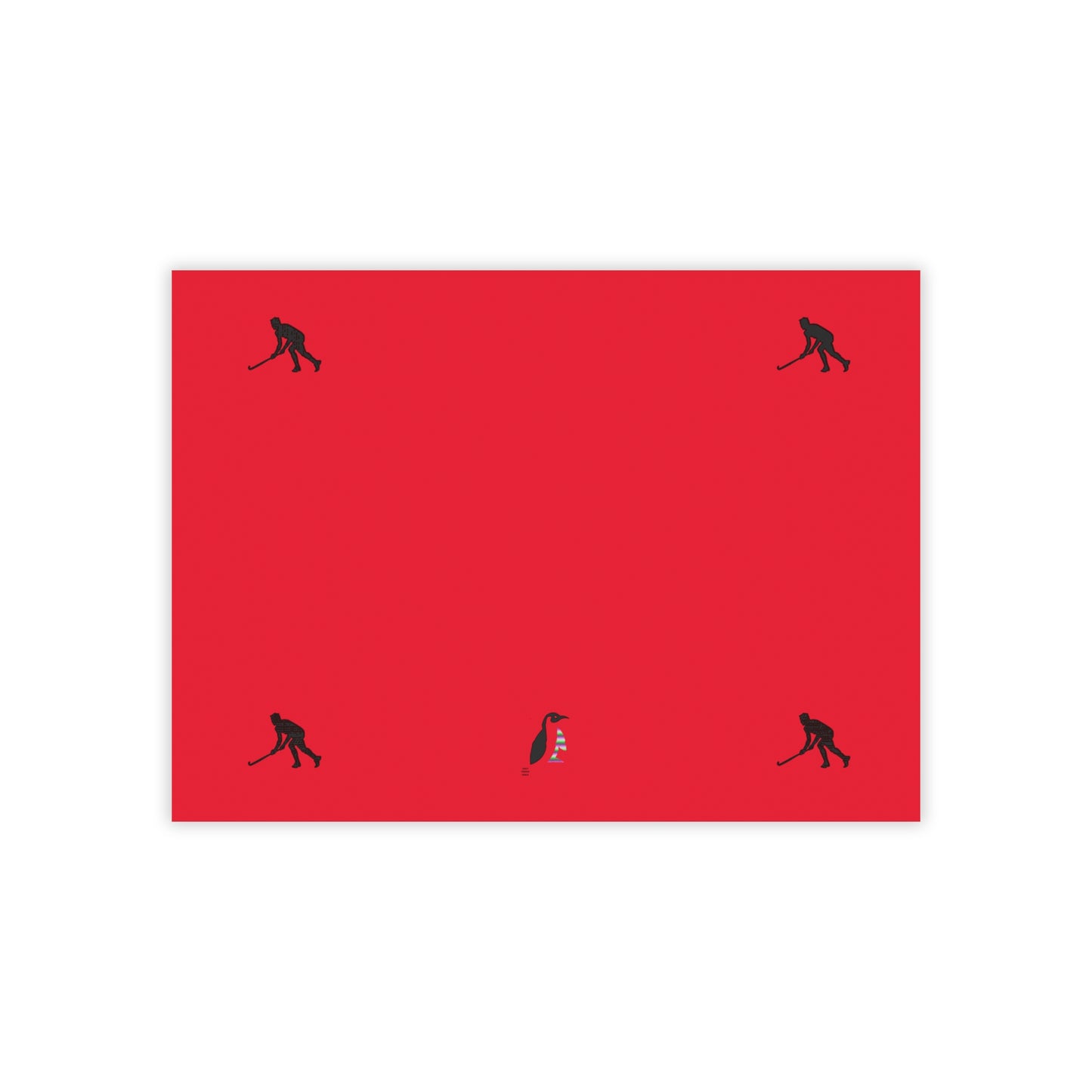 Post-it® Note Pads: Hockey Dark Red