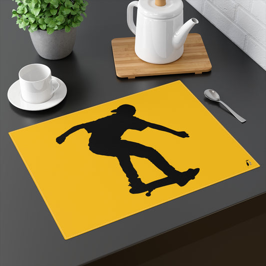 Placemat, 1pc: Skateboarding Yellow