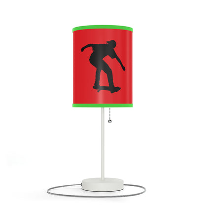 Lamp on a Stand, US|CA plug: Skateboarding Red