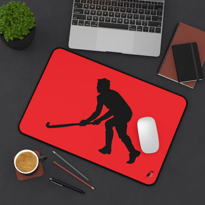 Desk Mat: Hockey Red