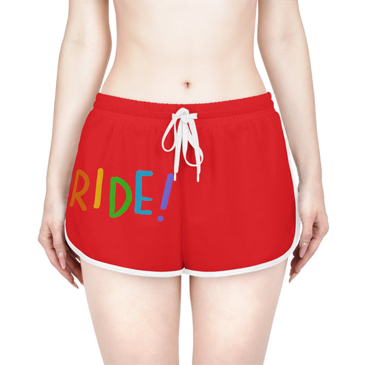 Women's Relaxed Shorts: LGBTQ Pride Red