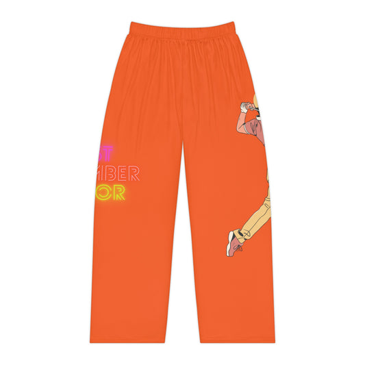 Pambabaeng Pajama Pantalon: Golf Orange