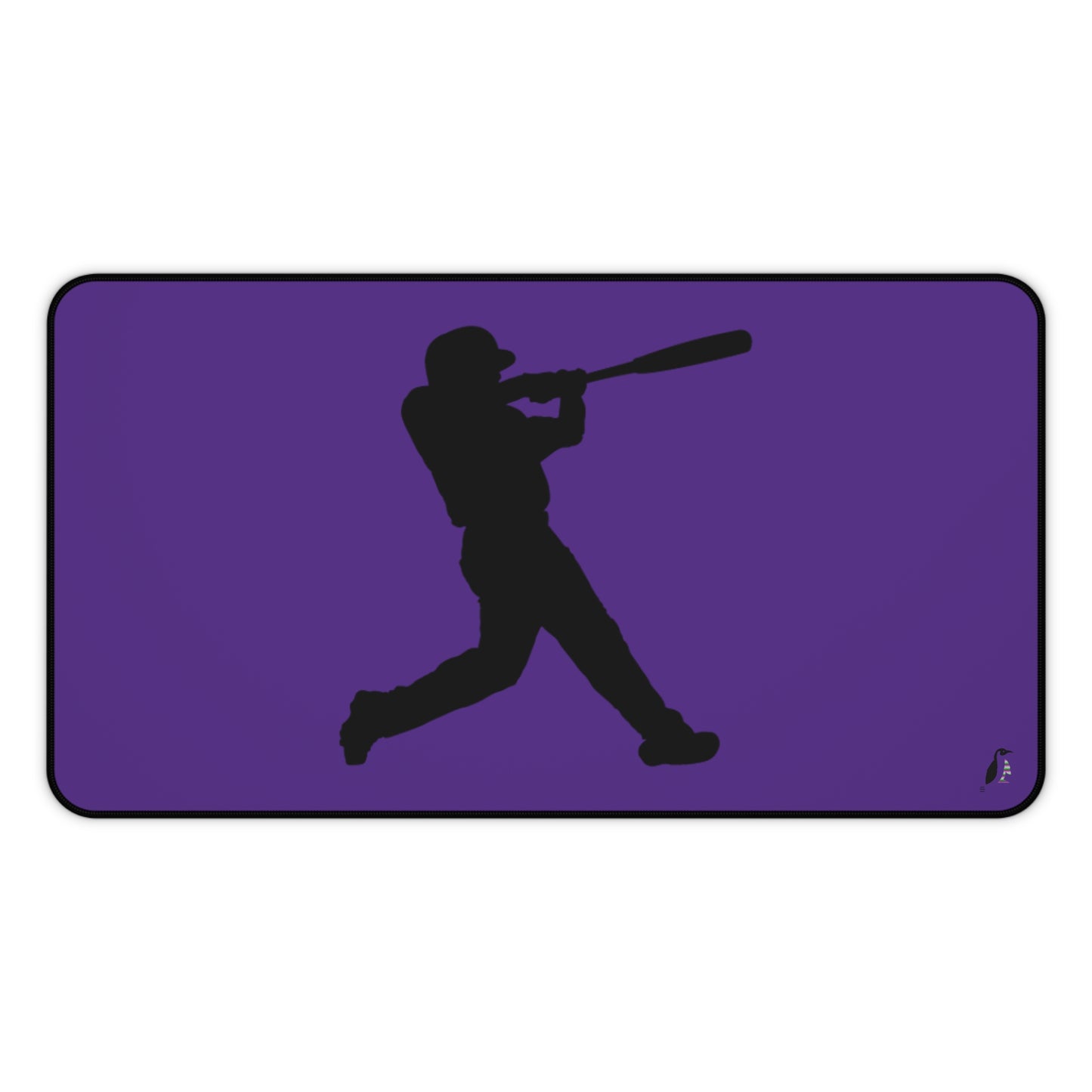 Desk Mat: Baseball Purple