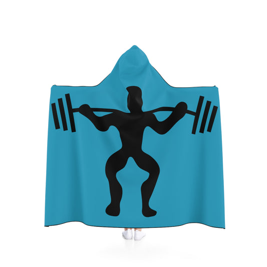 Hooded Blanket: Weightlifting Turquoise