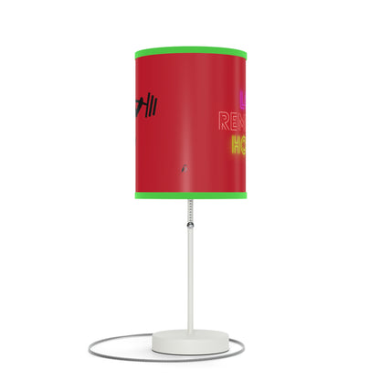 Lamp on a Stand, US|CA plug: Weightlifting Dark Red