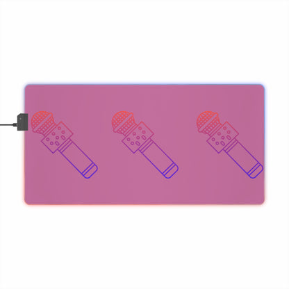 LED Gaming Mouse Pad: Music Lite Pink