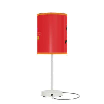 Lamp on a Stand, US|CA plug: Baseball Red