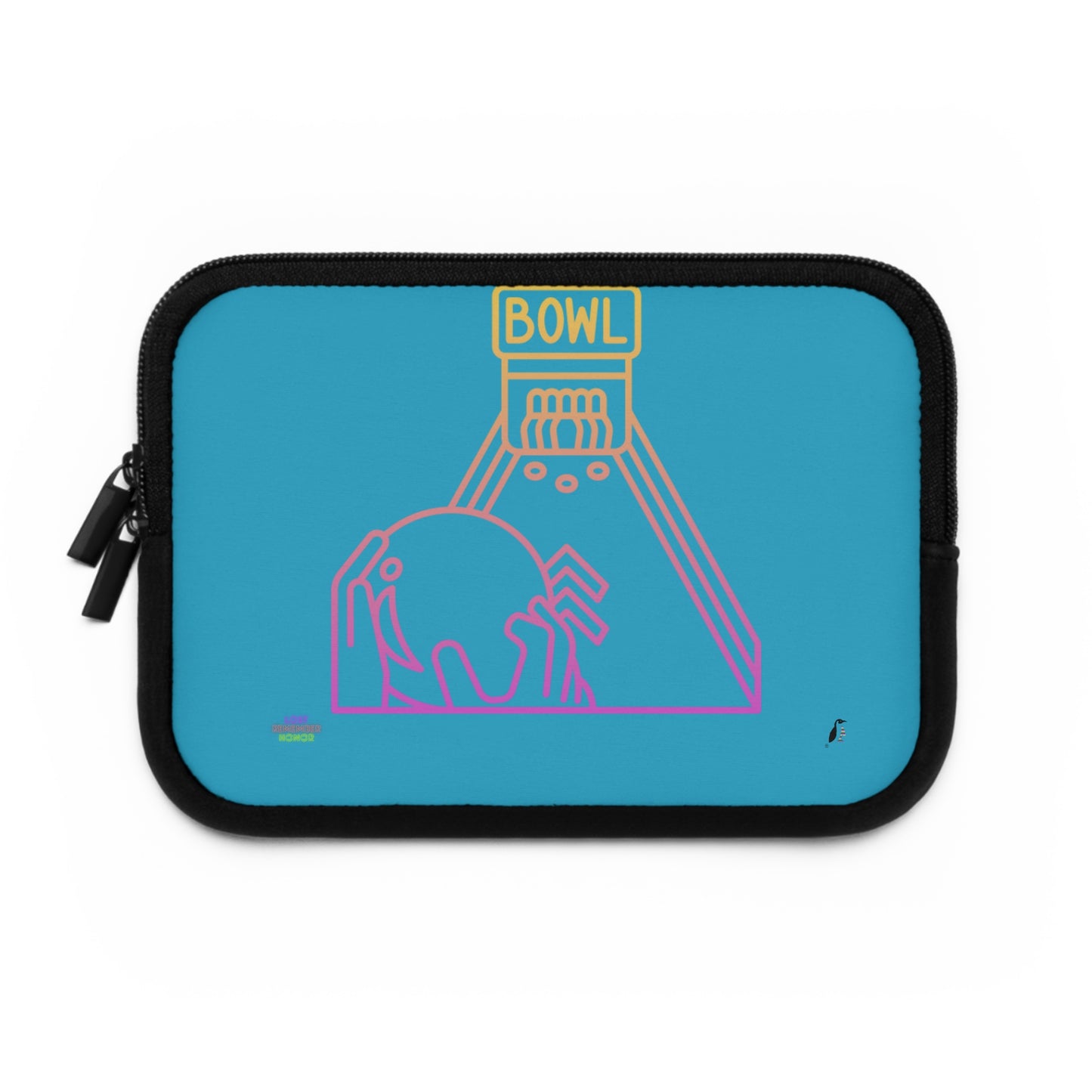 Laptop Sleeve: Bowling Turquoise