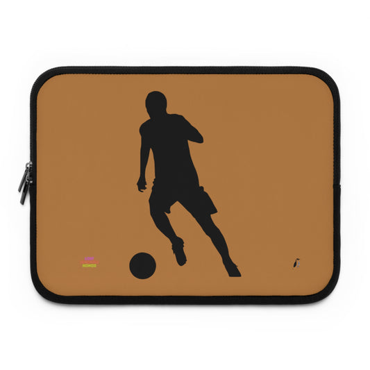 Laptop Sleeve: Soccer Lite Brown