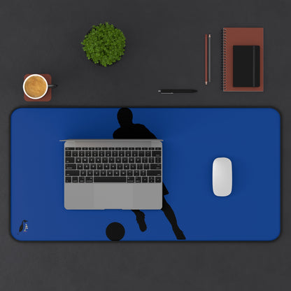 Desk Mat: Soccer Dark Blue