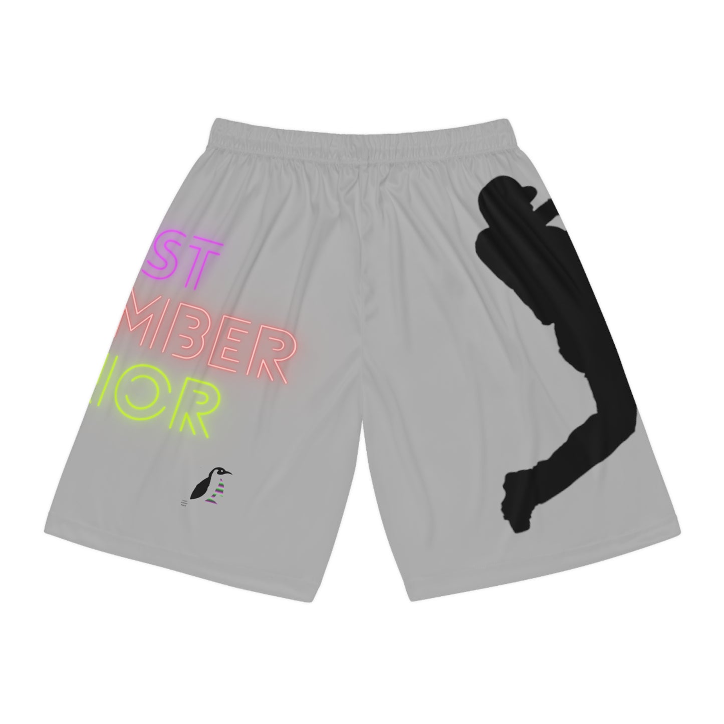 Mga Short sa Basketbol: Baseball Lite Gray 