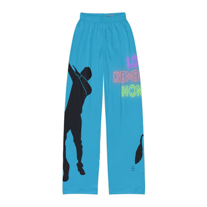 Kids Pajama Pants: Dance Turquoise