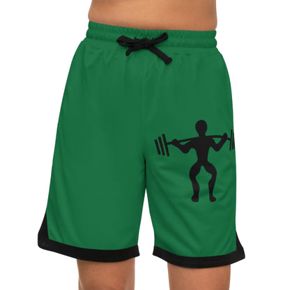 Basketball Rib Shorts: Weightlifting Dark Green