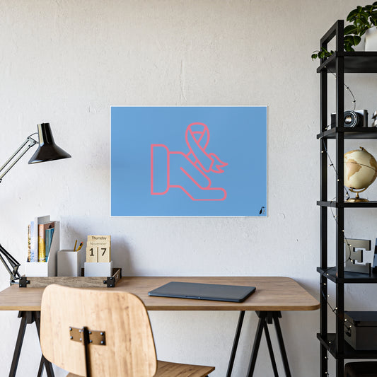 Gloss Posters: Fight Cancer Lite Blue