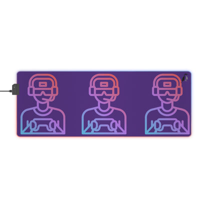 LED Gaming Mouse Pad: Gaming Purple