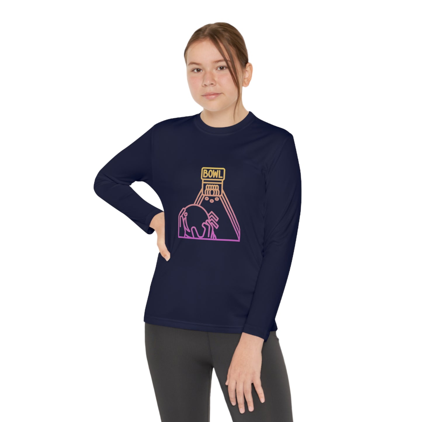 Youth Long Sleeve Competitor Tee: Bowling