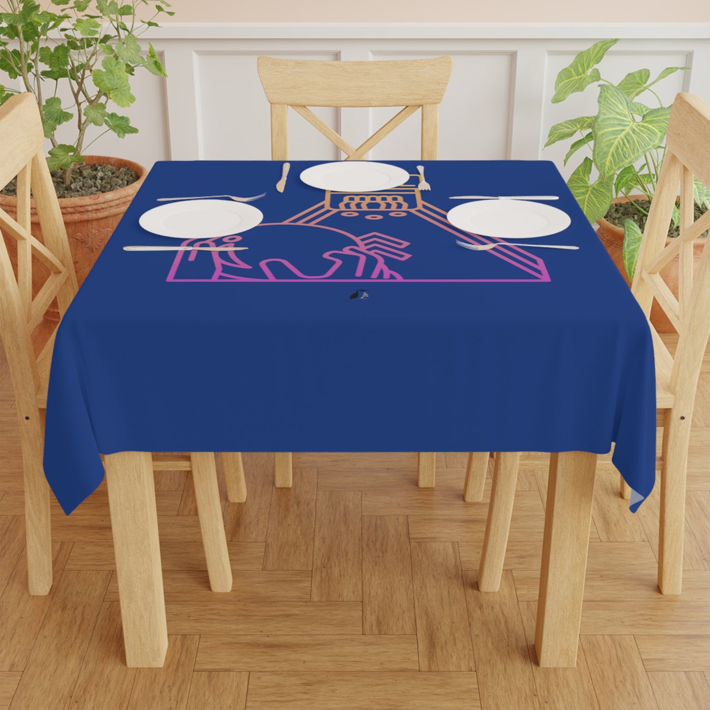 Tablecloth: Bowling Dark Blue