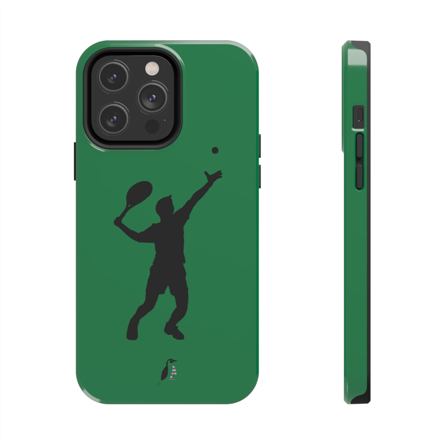 Tough Phone Cases (for iPhones): Tennis Dark Green