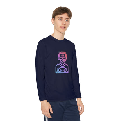 Youth Long Sleeve Competitor Tee: Gaming 