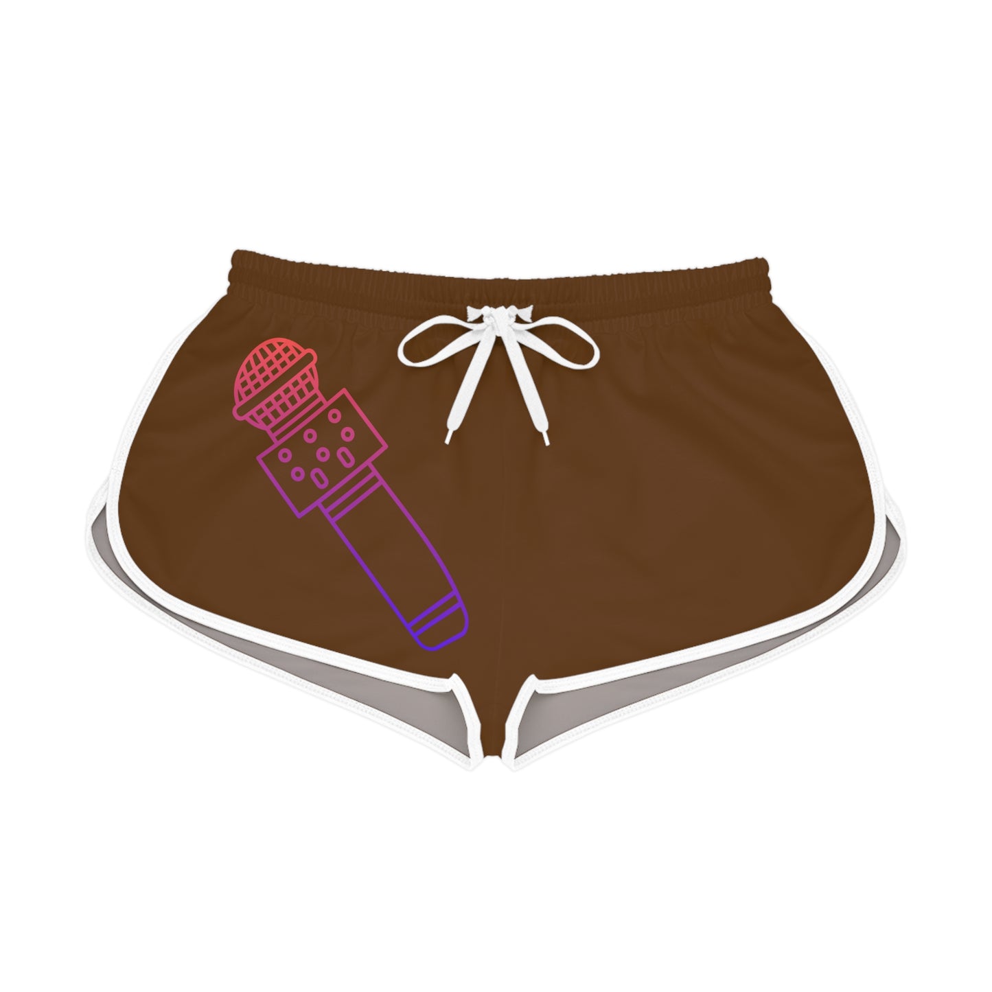 Women's Relaxed Shorts: Music Brown